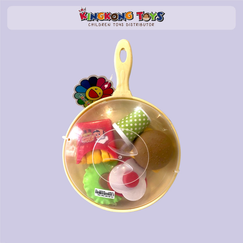 Teflon Fast Food  / Mainan Masak Teflon Lauk Pauk / Mainan Anak Edukasi / Mainan Masak-Masakan / 110