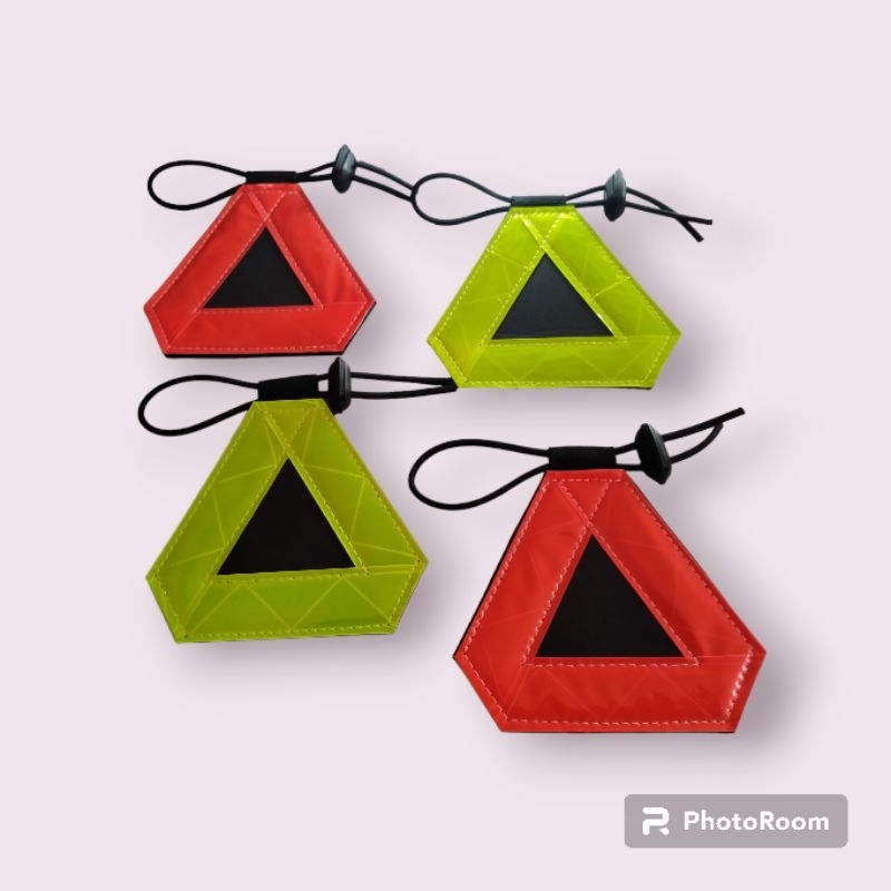 Triangle reflektor sepeda acesoris sepeda reflektor segitiga lampu sepeda