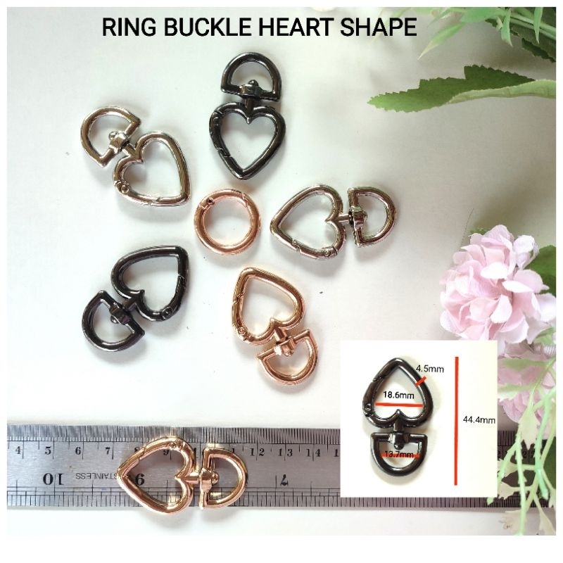 

RING BUCKLE HEART SHAPE / RING BUKA TUTUP PREMIUM QUALITY