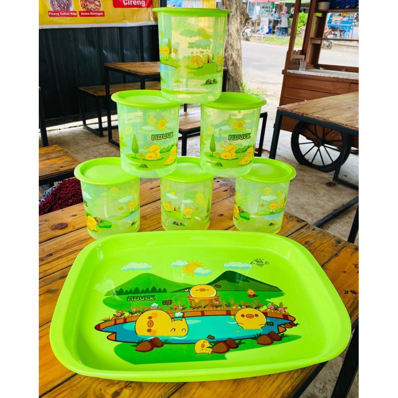 Toples kue kering calista toples nampan tobaki toples nato calista set 6 in 1