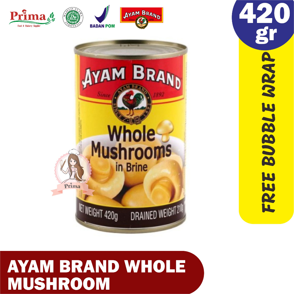 

ayam brand whole mushrooms 420 gr