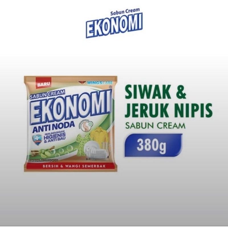 Sabun Cream Ekonomi Siwak & Jeruk Nipis 380 Gr