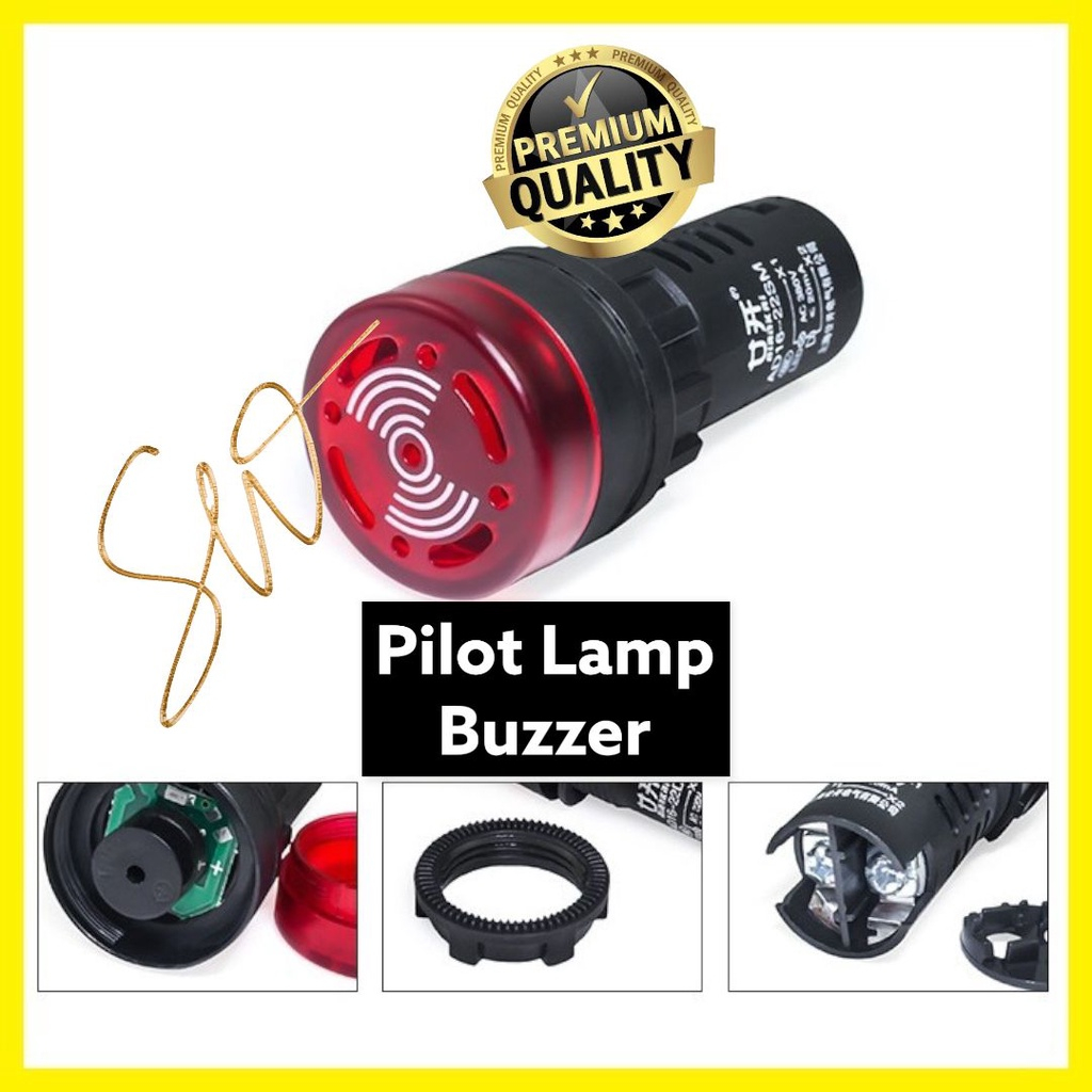 PILOT LAMP BUZZER LED/ LIGHT SIGNAL PILOT LAMP TYPE AD16-22SM