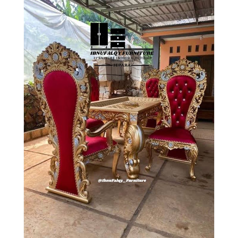 Meja Makan Ukir Mewah,Meja Makan Mewah Kayu Jati