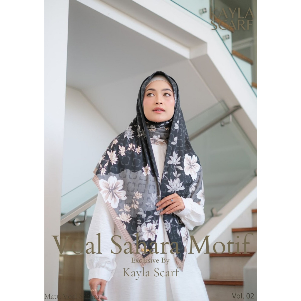 READY STOCK | Hijab Segi Empat Voal Sahara Kayla Scarf