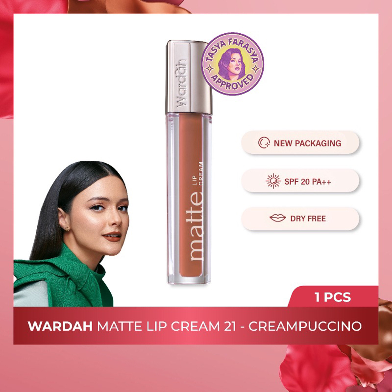 Wardah exclusive Matte lip cream shade 21 creampuccino