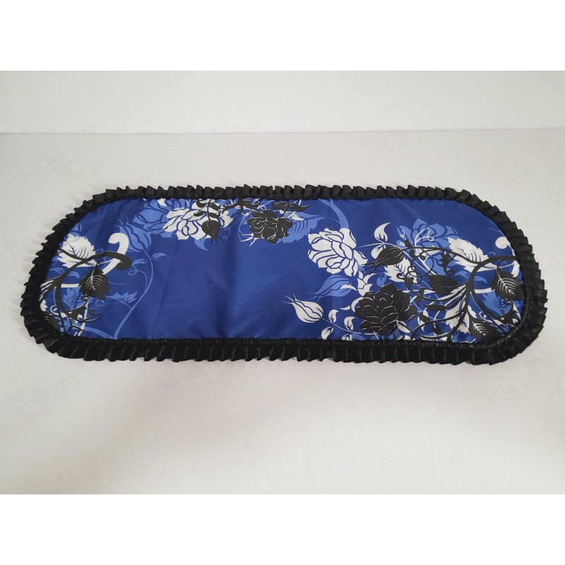 Taplak Alas Meja Sofa Meja Tamu Oval Minimalis 90 x 35 cm lapis busa rempel kain Murah