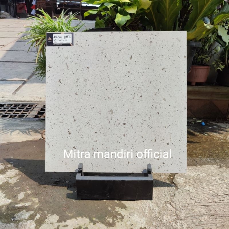 Granite lantai 60x60 Annuva white / Terazzo / matt