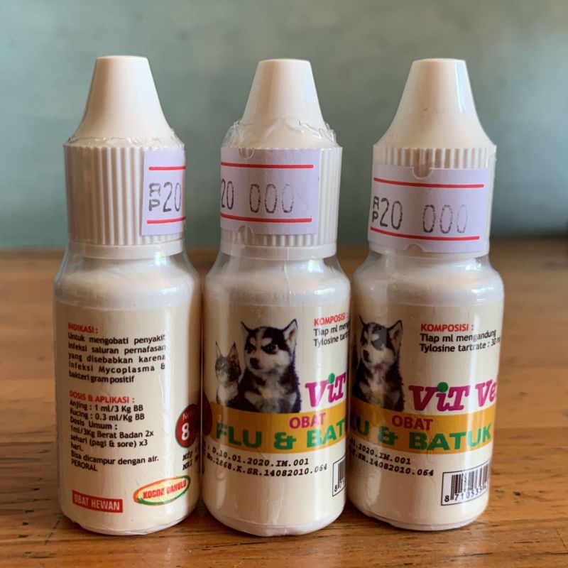 VIT VET OBAT FLU BATUK ANJING KUCING