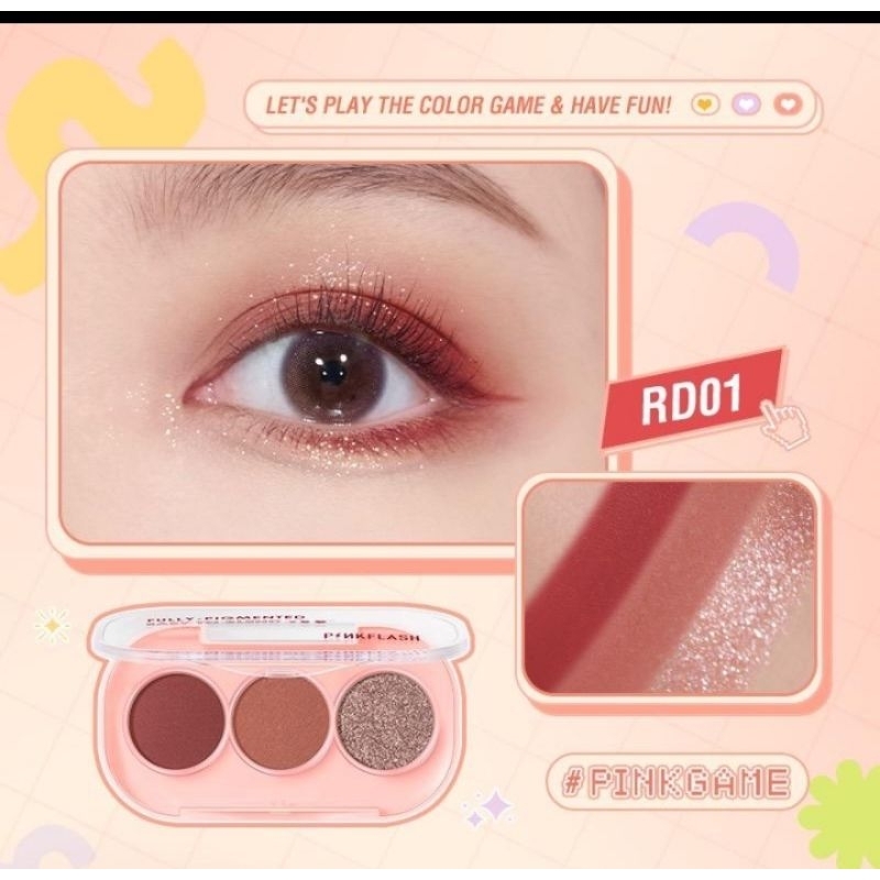 Pinkflash eyeshadow 3warna