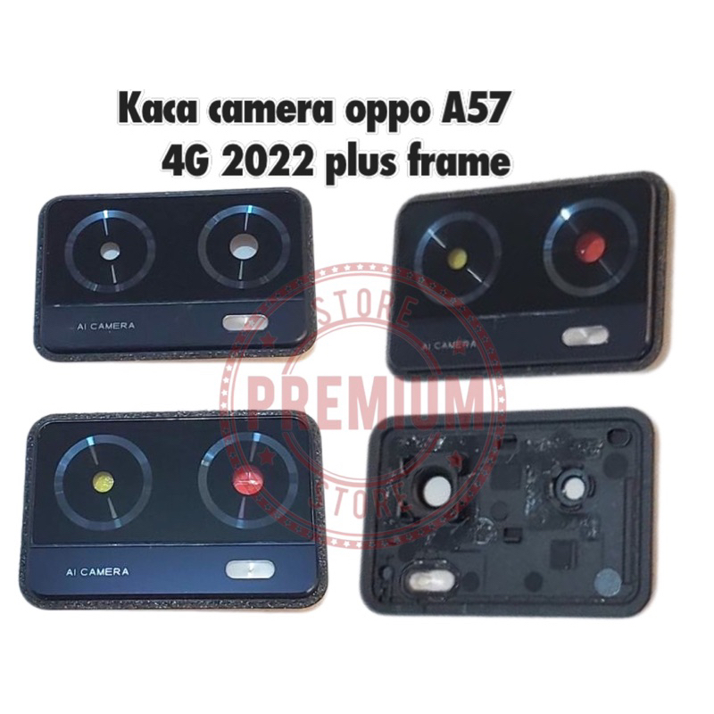 Kaca camera oppo A57 4G 2022 plus frame original kaca camera oppo A57 2022 Original