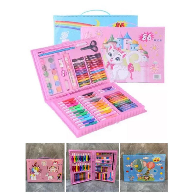

READY CRAYON ISI 86 PCS CRAYON ANAK SET LENGKAP CRAYON MEWARNAI