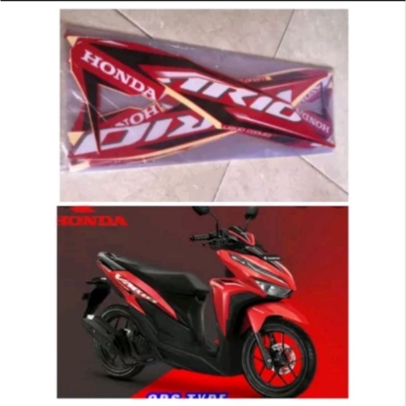 Striping stiker Honda Vario 125 2020 2021 Merah
