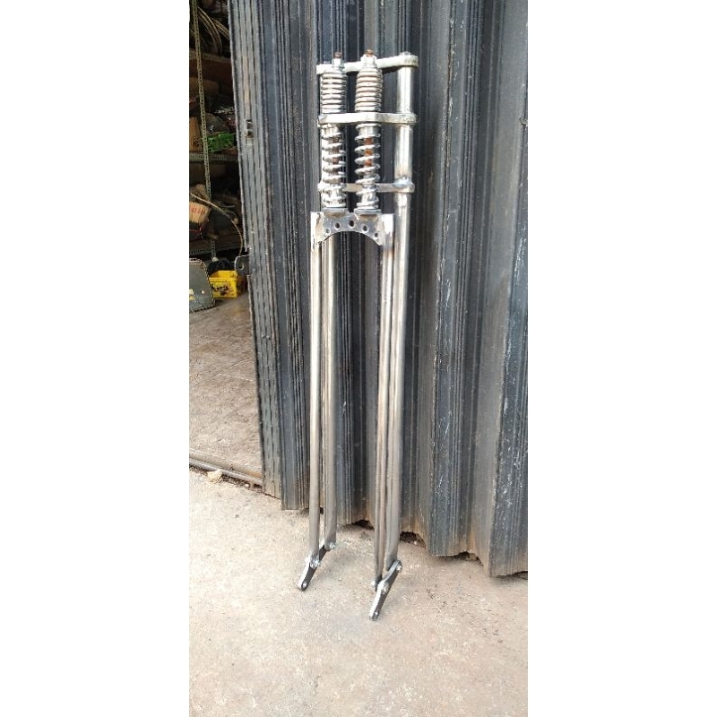 springer Chopper skinny pnp Honda Tiger Megapro mentah belum krom