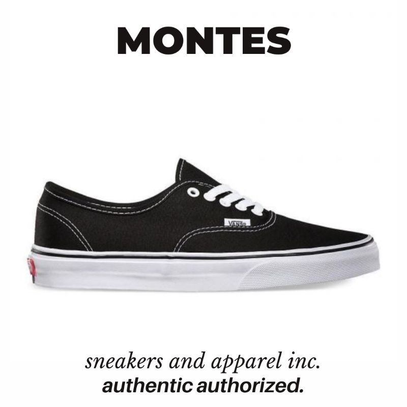 Sepatu Vans Authentic Black White Original | Sepatu Vans Pria Wanita Original