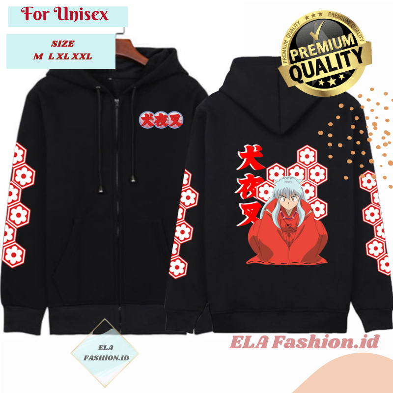 Jaket Kagome Higurashi Karakter Inuyasha Anime - Jacket Zipper Wibu Anime