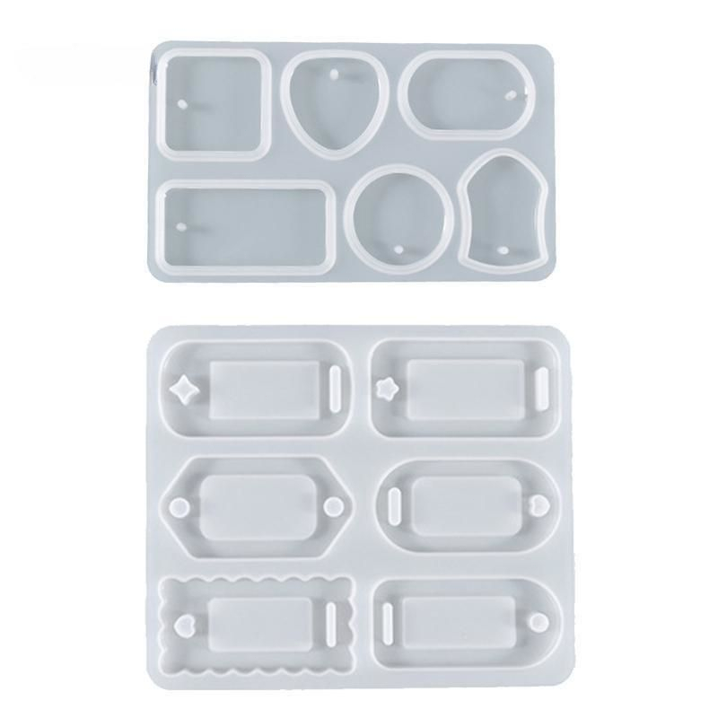 Gantungan Kunci Liontin Silikon Cetakan Keychain Resin Mold Cetakan Resin Kalung Cetakan Resin