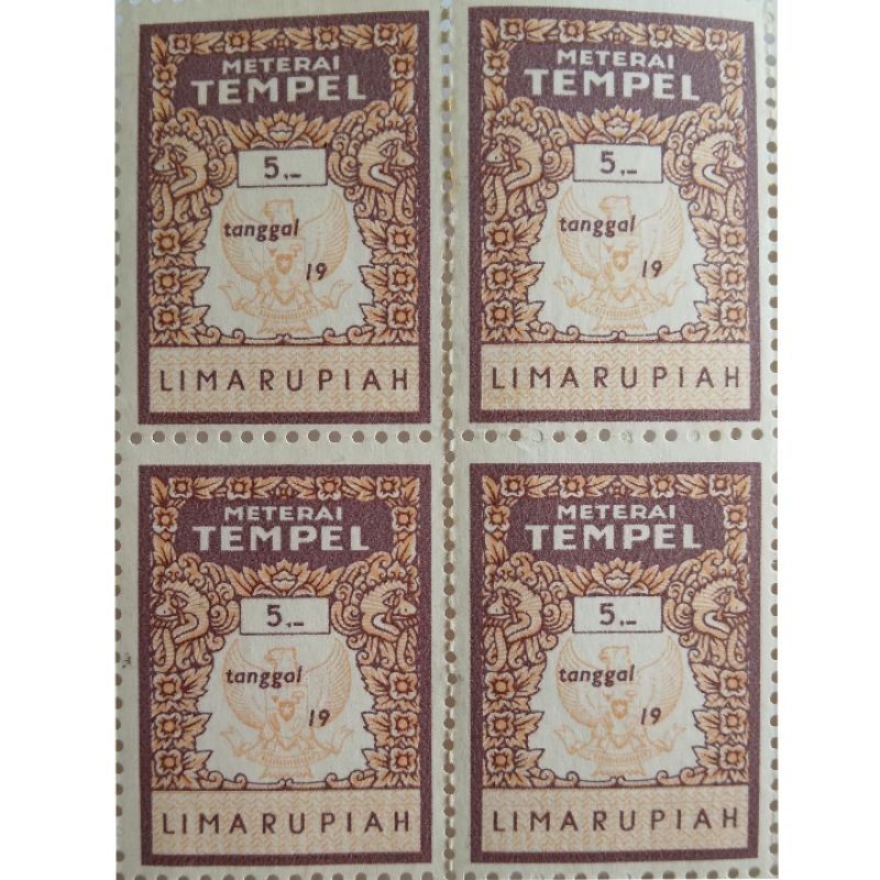 

materai Rp5 asli / original