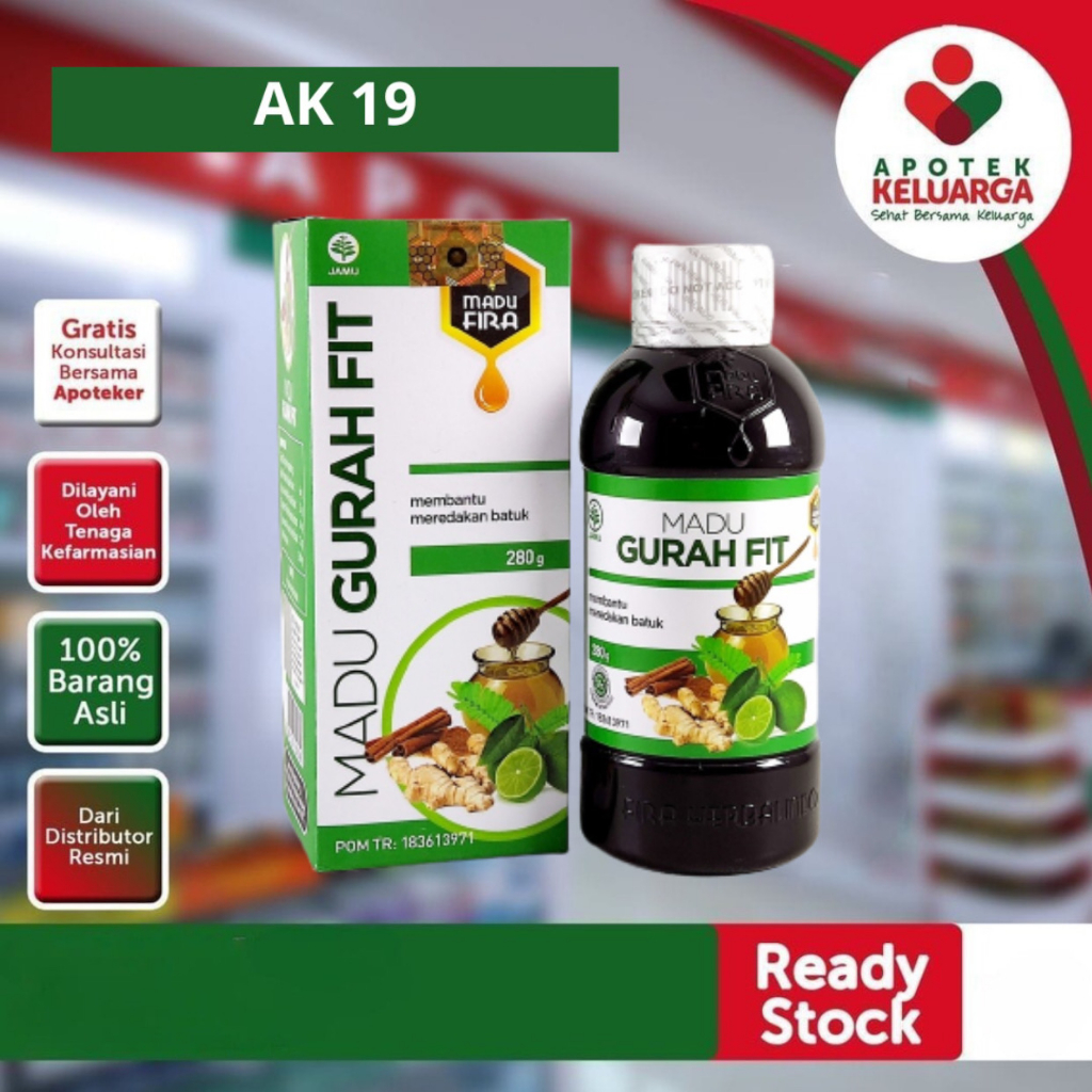 HERBAL MADU GURAH FIT 280 gr #Obat Batuk Untuk Dewasa dan Anak