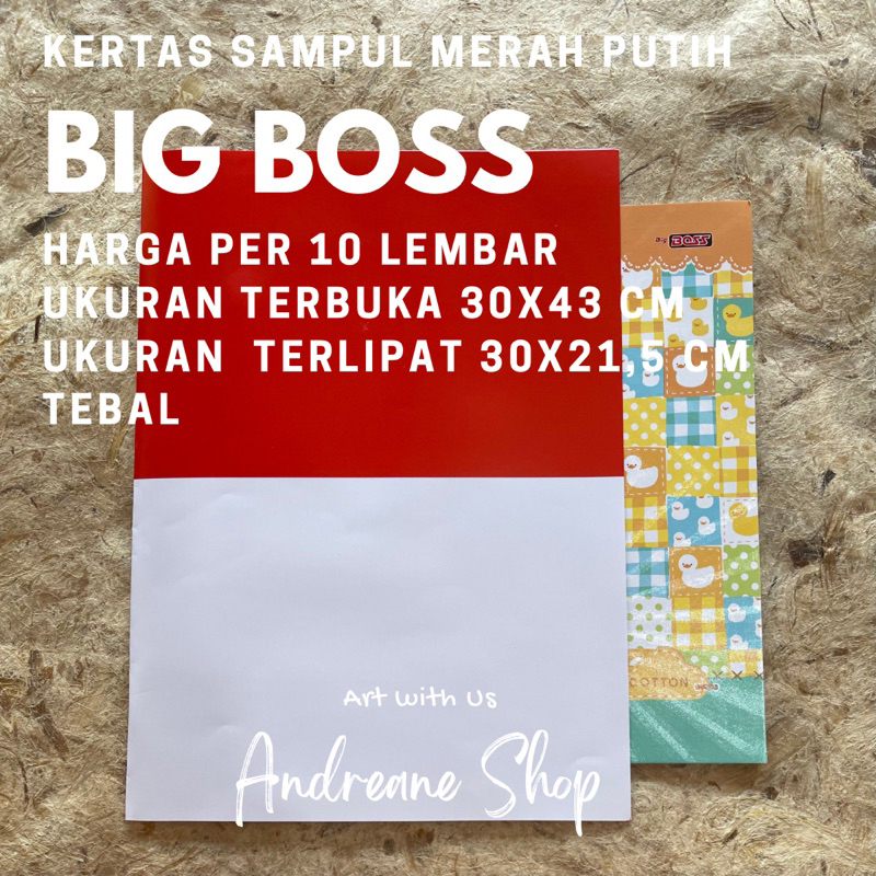 

Kertas Sampul Big Boss B5 Kampus MERAH PUTIH (10 lbr)
