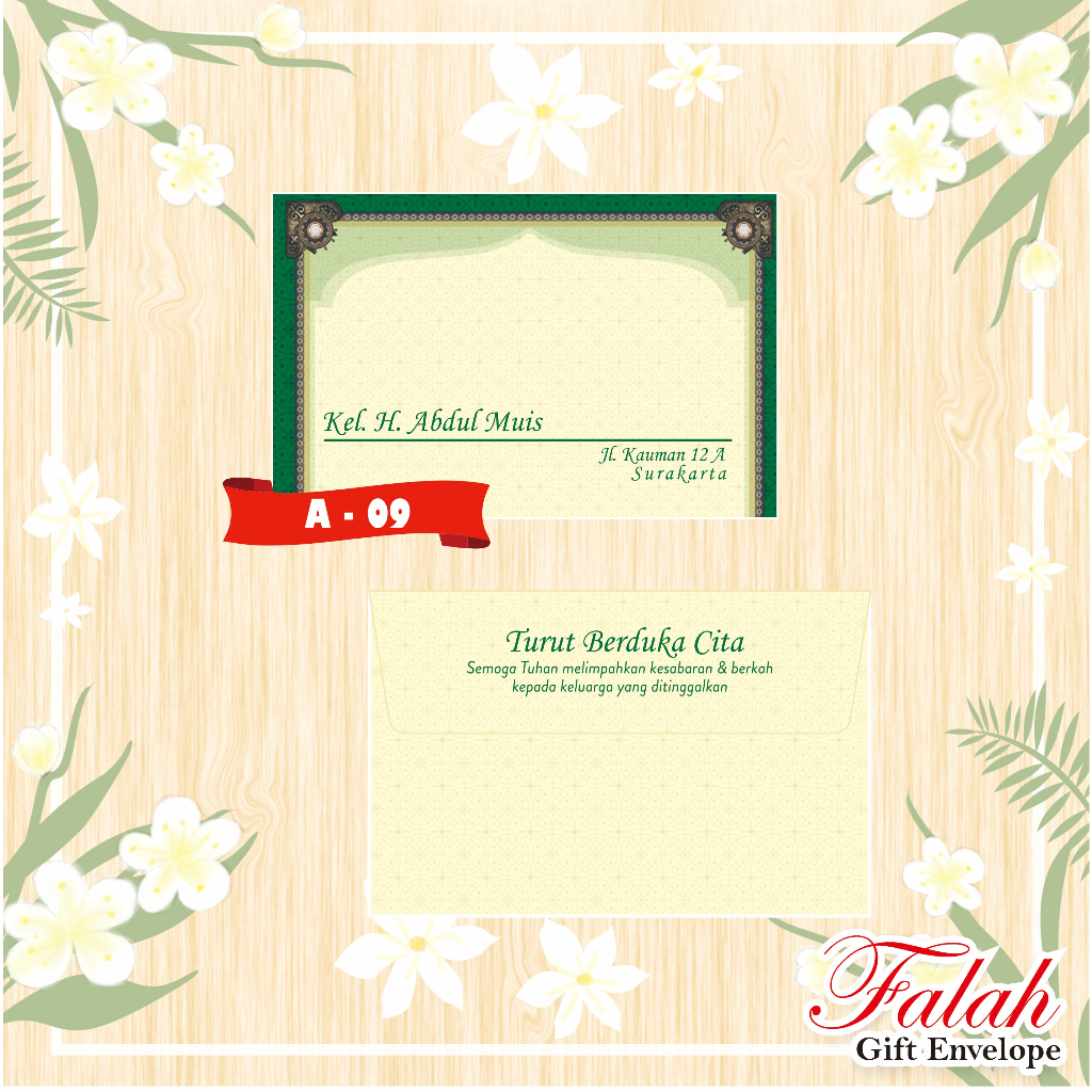 

Amplop Falah Motif A-09 Isi 50 Lembar Tanpa Tulisan