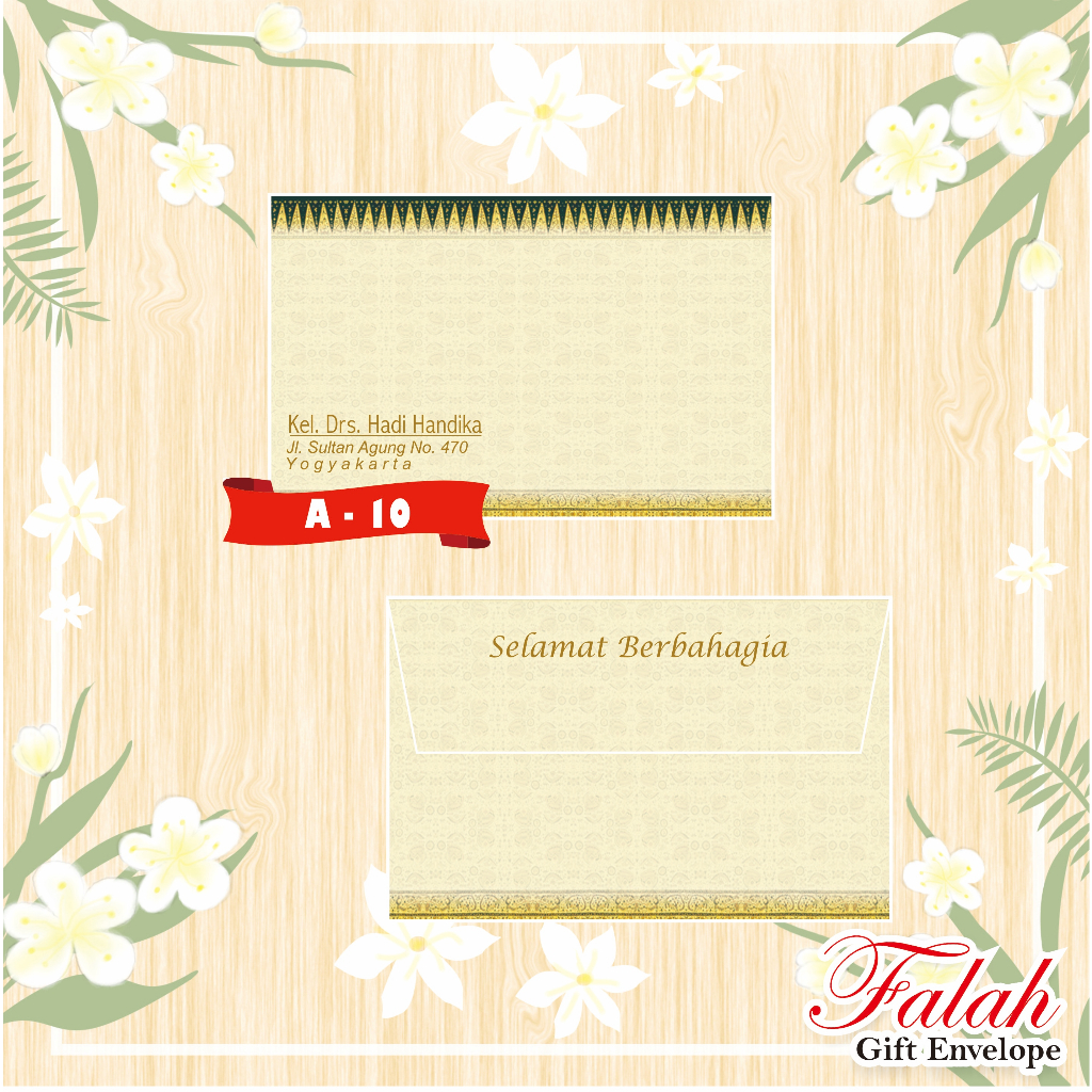 

Amplop Falah Motif A-10 Isi 50 Lembar Tanpa Tulisan