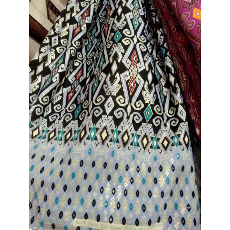 Bahan kain batik motif songket