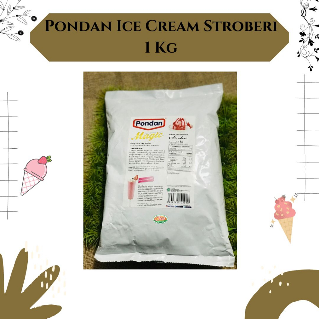 

PONDAN ICE CREAM STRAWBERRY 1KG
