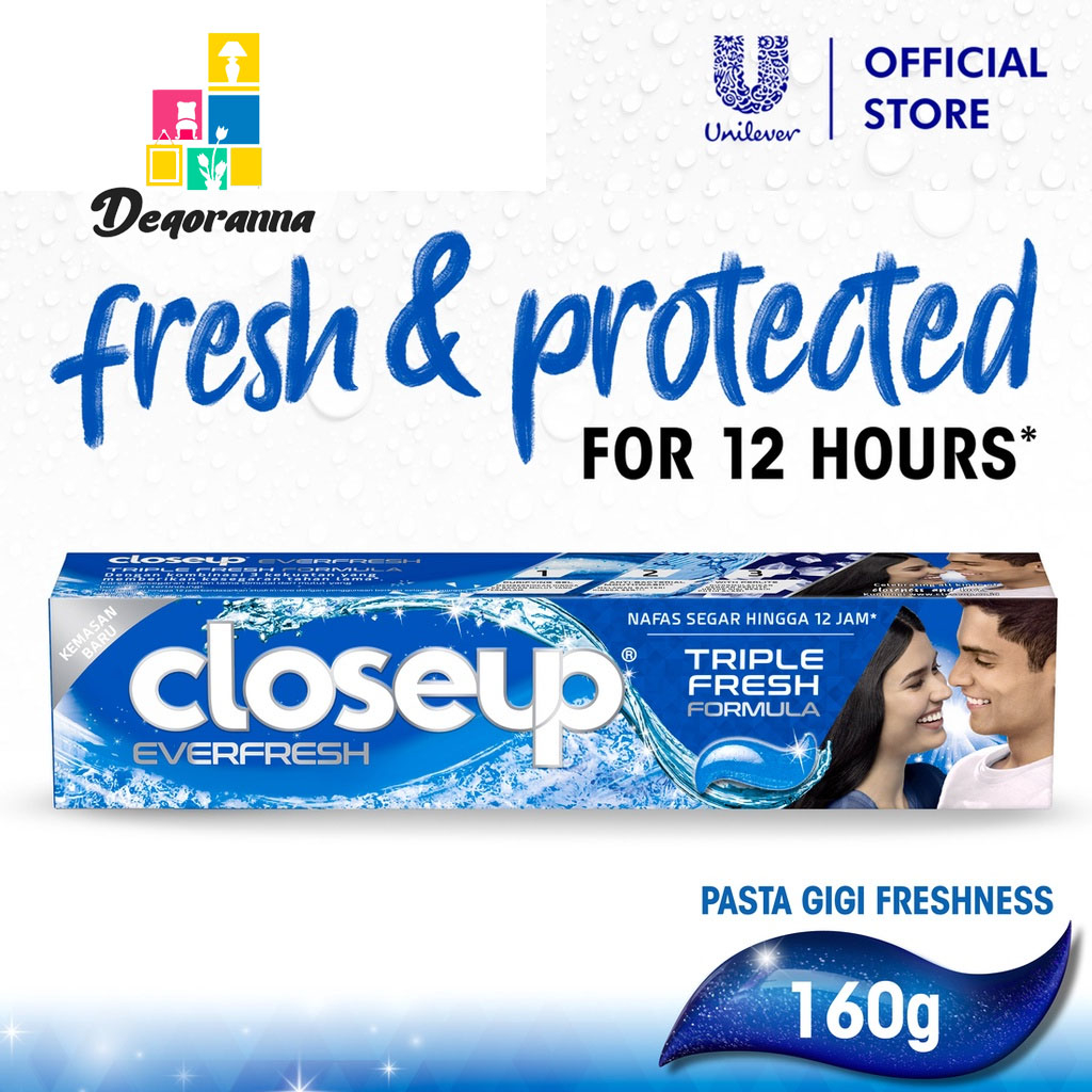 Closeup Pasta Gigi Everfresh Icy White 160 gr Close Up Toothpaste
