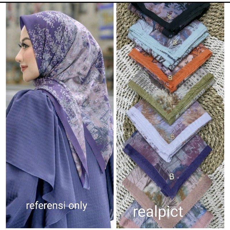 New York reborn series hijab voal pin Button