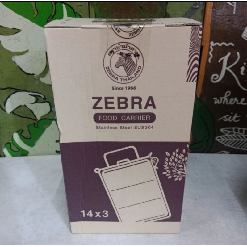 Rantang Stainless Steel "ZEBRA THAILAND" 14x3 tipe Jepit