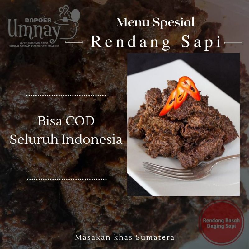 

Rendang Daging Sapi Bumbu Khas Sumatra 500g