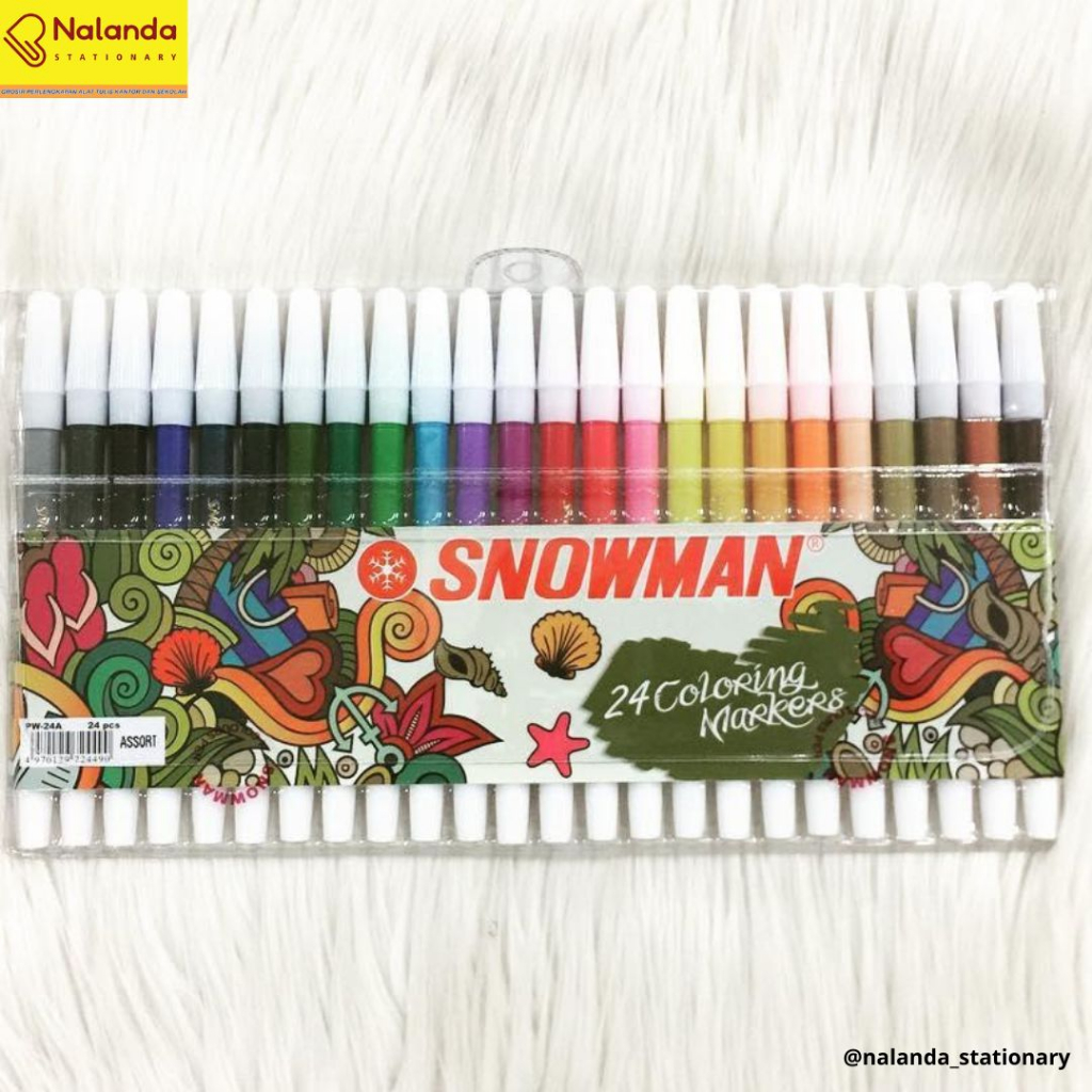 

Spidol Snowman 24 pcs - Spidol Warna Snowman 24 pcs - Spidol Snowman 24 pcs Murah