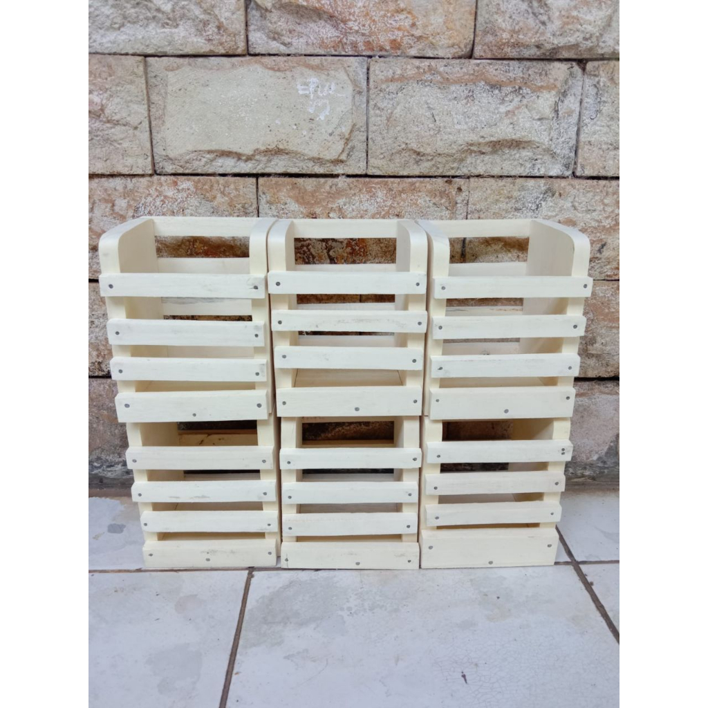 WADAH TEMPAT SENDOK GARPU PISAU DARI KAYU KOTAK ORGANIZER SERBAGUNA RAK MULTIFUNGSI MURAH UKURAN KEC