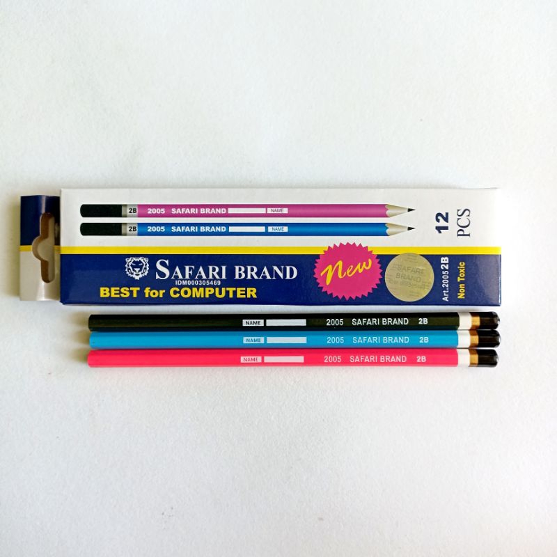 

(Isi 12) Pensil 2B Safari Brand | Pensil Murah