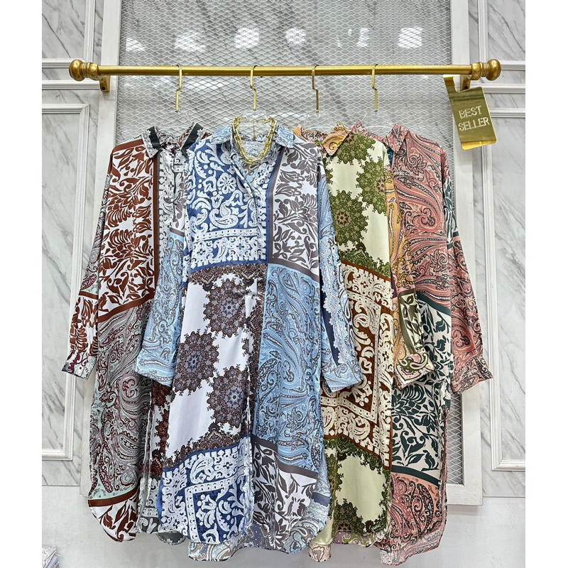 Tunic Long Gisela Etnik NEW Arriv - Tunic Etnik Fenta, Tunik Bulgary Silk Busui / Tunic Bulgary Silk