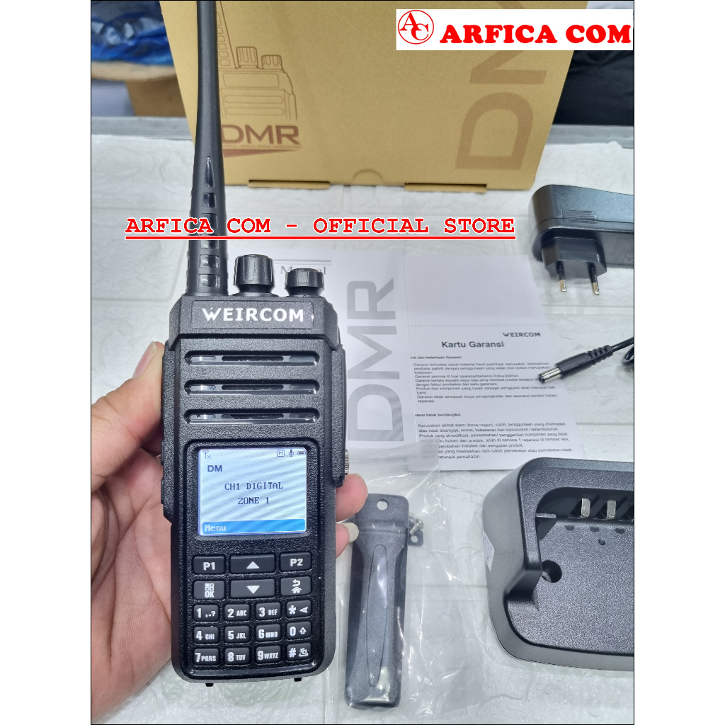 HT WEIRCOM WR 808 DMR DIGITAL ANALOG SINGLE BAND VHF UHF IP67 10WATT