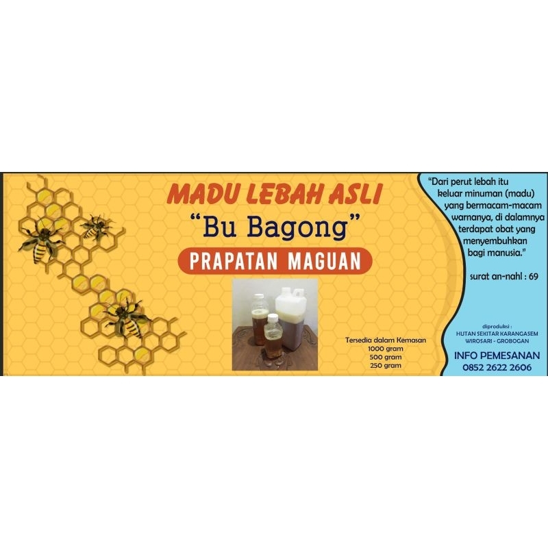 

Madu Asli Bu Bagong 250gr / 500gr