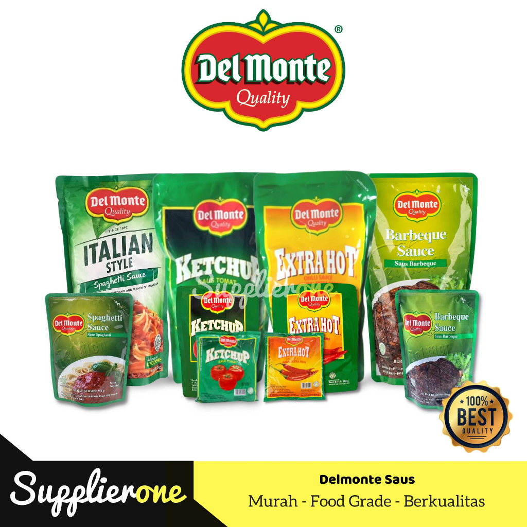 

Saus Delmonte / Saus Spaghetti / Saus Barbeque / Saus Tomat / Saus Extra Pedas / Saus Spaghetti Delmonte