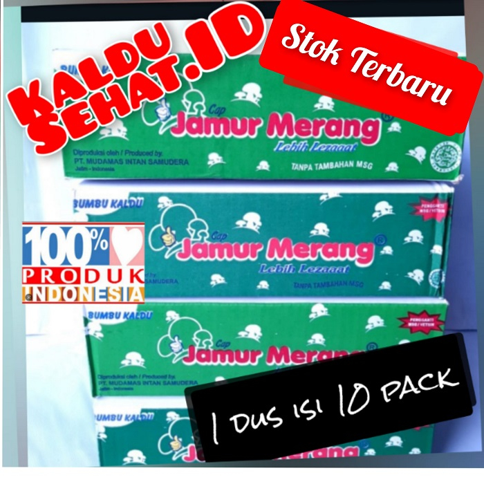 

PROMO 1 DUS KALDU JAMUR MERANG ORIGINAL ISI 300 SACHET (10 PACK ) NON MSG MURAH