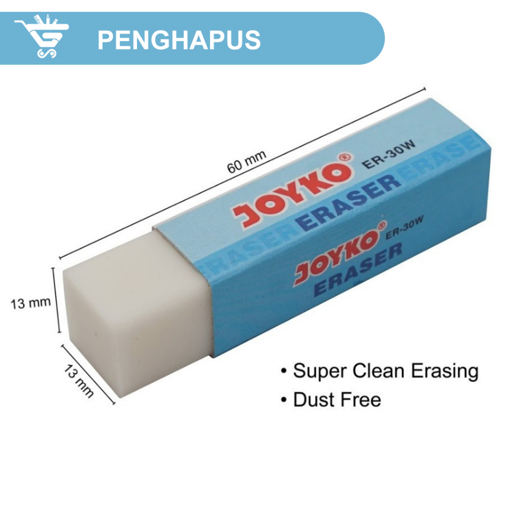 

Eraser ER 30W/ Penghapus Joyko/ Penghapus Putih