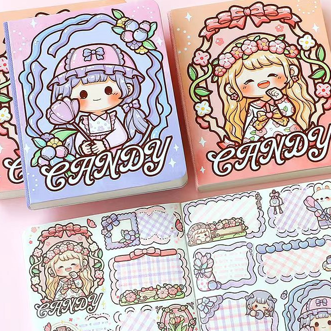 

1 Pcs Buku Diary DIY Scrapbook Full Printed Hard Cover Unik Aesthetic Notepad Weeks Buku Catatan Harian Mini Best Seller TLD121