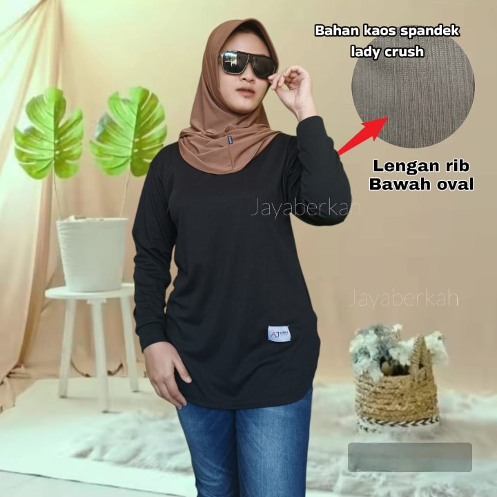 BISA COD TUNIK KAOS SPANDEX LADYCRUSH MELAR MUAT BB 90 KG