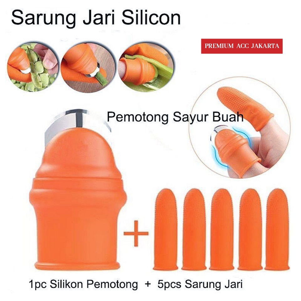 [ ISI 6BUAH ] Pisau Jempol Steak / Pisau Sarung Jari Jempol Pemotong Pengupas Buah Dan Sayur / PIsau