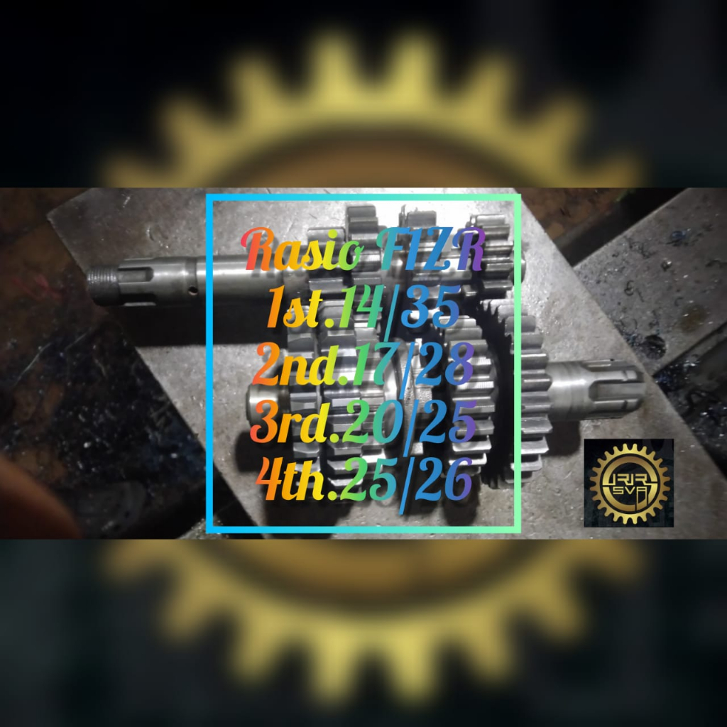 Gigi Rasio Racing F1ZR (FIZR) (FIZ R) (Force 1) F1 Poswan Racing Road Race Touring ukuran Gigi : 1st