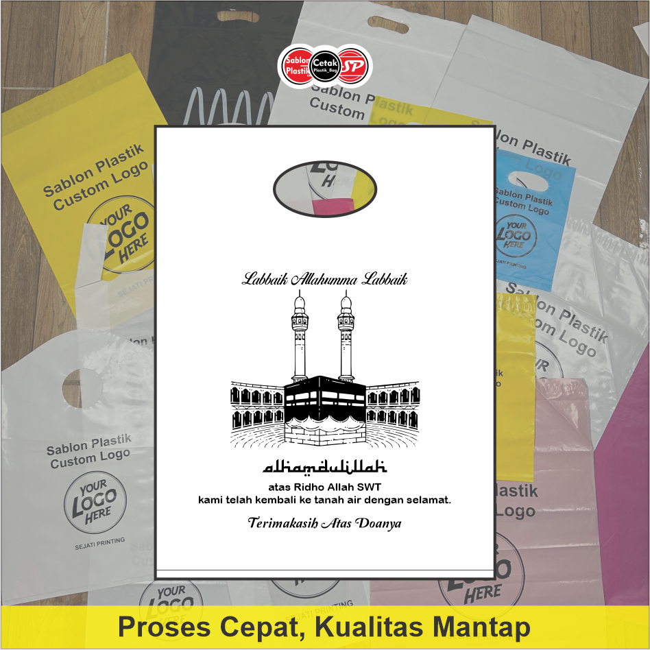 

RB (Isi 50Pcs Size 30 x 40) Kantong Plastik Ibadah Haji, Umroh, Lebaran Haji Kantong Plastik