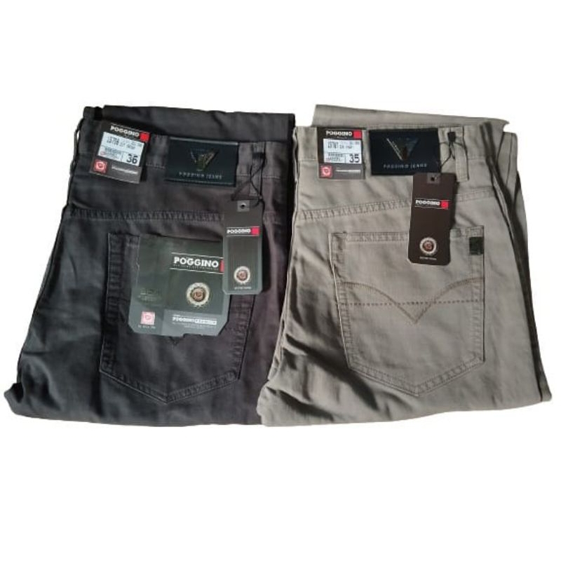 CELANA JEANS PANJANG POGGINO ORIGINAL PREMIUM (REAL PICT)