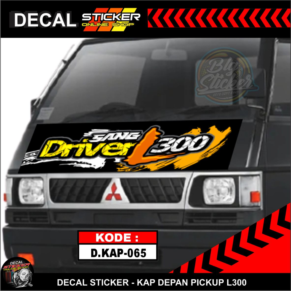 STIKER KAP DRIVER L300 DECAL PICKUP STICKER VARIASI KEREN