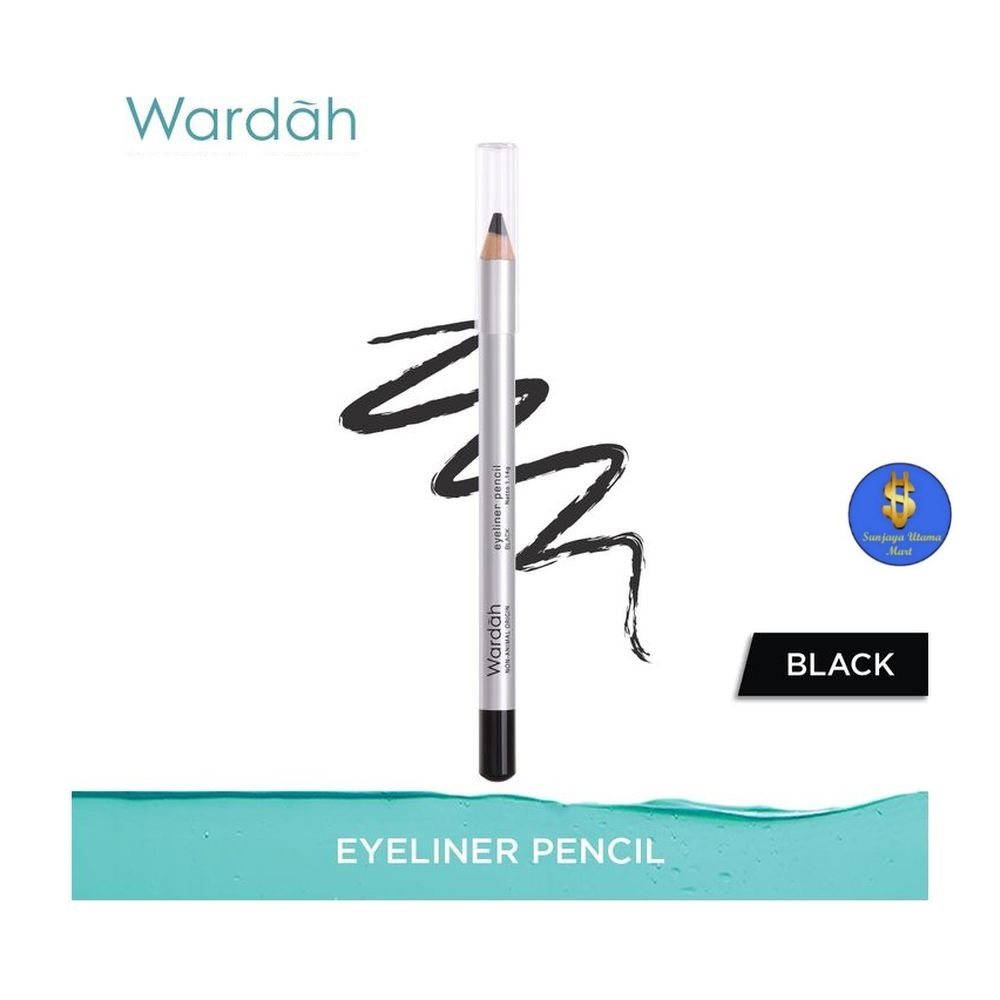 Eyeliner Pencil Wardah Black-Wardah Eyeliner Pencil Hitam