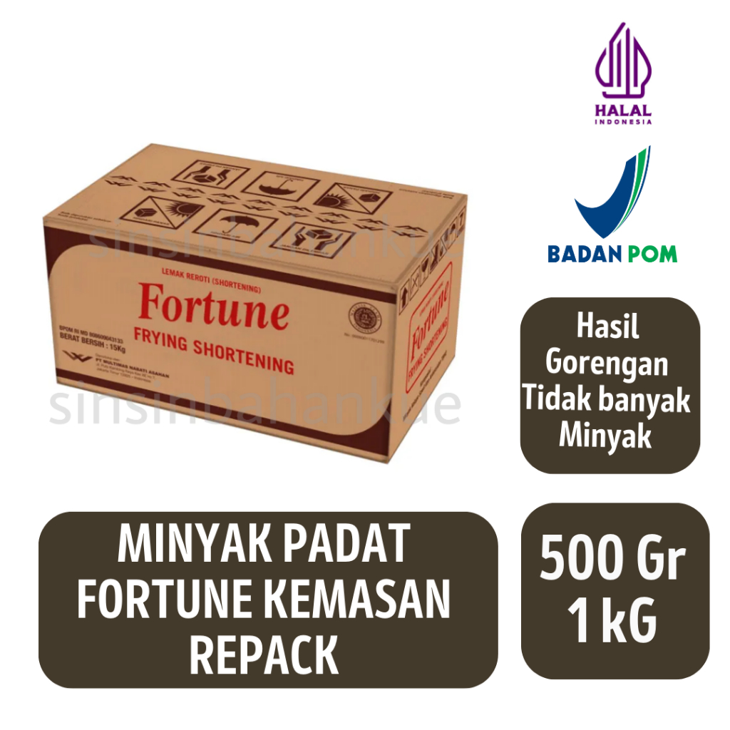 

Minyak Padat Fortune Kemasan Repack [500Gram & 1 Kg]